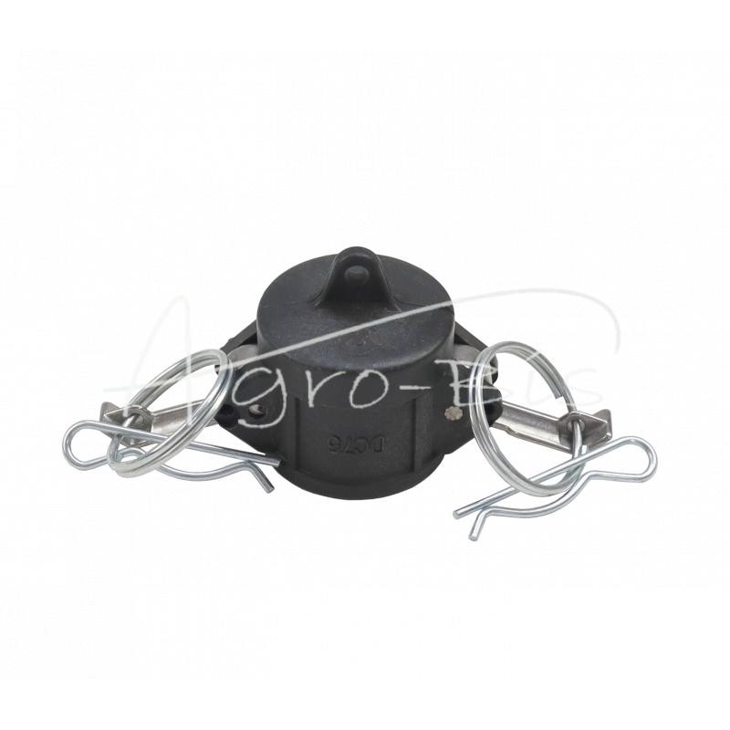 5 vnt - „Camlock“ nuolatinės srovės jungties dangtelis, 16 barų, polipropilenas, PP, 3/4 colio x 19 mm, PZL HYDRAL - ZCDPC19H