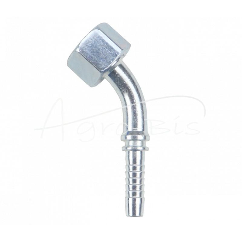 5 vnt - Metrinis kampinis užspaudžiamas antgalis, vidinis sriegis DKOL 45° DN10 15L M22x1.5 HYDRAL - DKOL45DN10M22x1.5SH