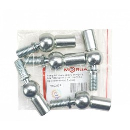 5 vnt - Ašinė stūmimo rutulinė jungtis DIN 71802, sriegis 2 x M12 MORGA , - 7180212P