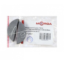 5 vnt - Medinis raktas 10x16 DIN 6888 26M7000, plienas C45, MORGA , - 10x16M