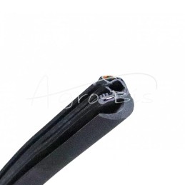 5 vnt - SB EPDM 60ShA sustiprinta užspaudžiamojo krašto sandarinimo juosta su išlenkta briauna - SB