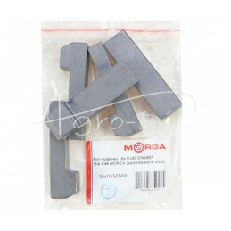 5 vnt - Pleištas antgaliui 18x11x50 DIN6887, plienas C45, MORGA , - 18x11x50NM