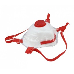 5 vnt - FFP3 klasės apsauginė puskaukė su reguliuojamu filtro vožtuvu - MASKZ