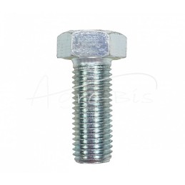 10 vnt - Šešiakampė galvutė, pilnas sriegis, M20x50, 8.8 klasė, DIN933, baltai cinkuotas - HAN00667