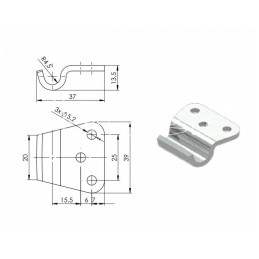 10 vnt - Šoninis tvirtinimas - Z-11