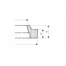 10 vnt - Grandiklio žiedas Z 60x70x5/7 PU - Z 60x70x5/7 PU