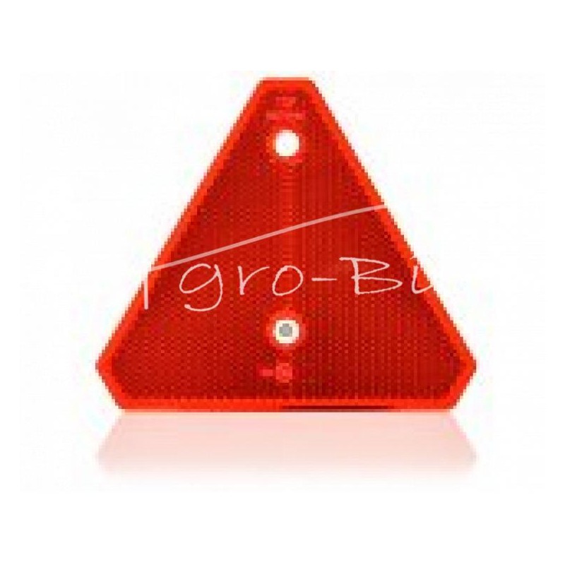 10 vnt - Trikampis atšvaitas raudonas - 839