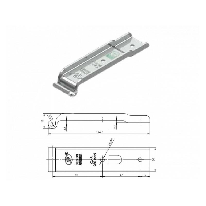 10 vnt - Šoninis tvirtinimas - Z-02