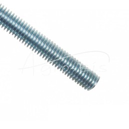 10 vnt - Metrinis srieginis strypas M8x1000, baltai cinkuotas - PGM8