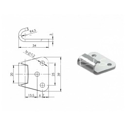 10 vnt - Šoninis tvirtinimas - Z-11A