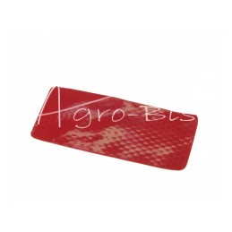 10 vnt - Raudonas šviesą atspindintis lipdukas 11X5CM - NAKCZER