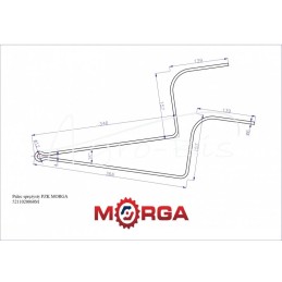 10 vnt - MORGA milteliniu būdu dengtas PZK spyruoklinis pirštas - 5211020060M