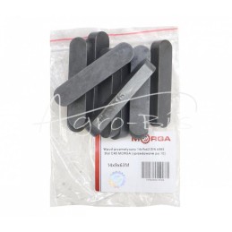 10 vnt - Prizminis raktas 14x9x63 DIN 6885 plienas C45 MORGA - 14x9x63M