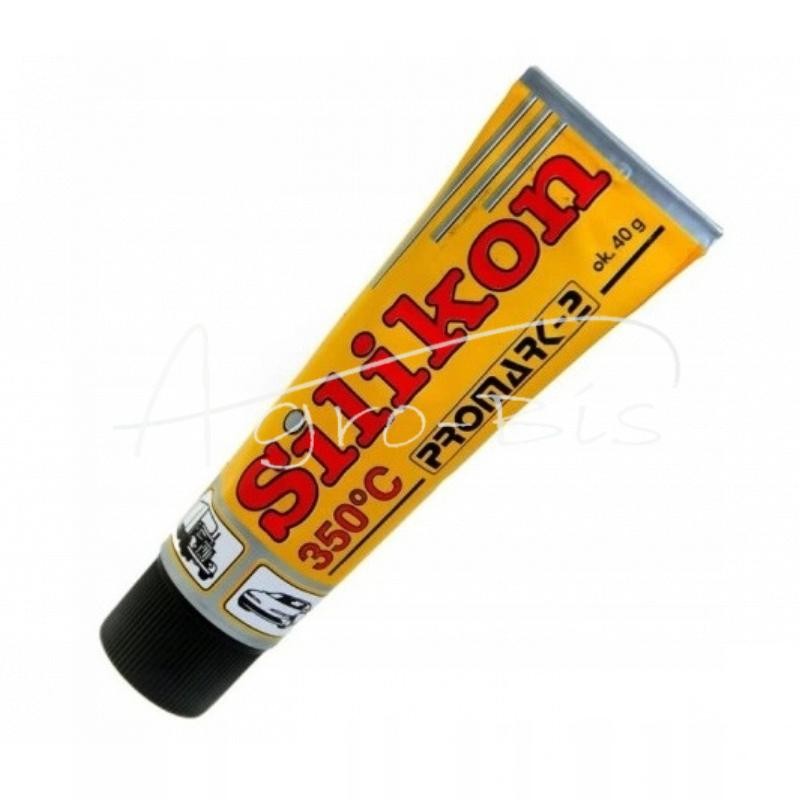 10 vnt - Aukštos temperatūros silikonas 40 g tūbelėje nuo -60 iki +350 °C, juodas - SCZ40G