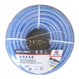 10 vnt - Sustiprinta PVC techninė žarna 12,5X3 20bar skaidri PZL - HYDRAL - PVCDN12.5X3SOTH