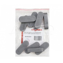10 vnt - Prizminis raktas 16x10x45 DIN 6885 plienas C45 MORGA - 16x10x45M