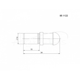 10 vnt - „Zetor Rolmus“ stabdymo kaištis - 951122/R