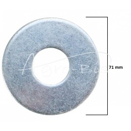 10 vnt - Apvali poveržlė M24 cinkuota, grubiai padidinta PN82030 DIN9021 - POZ24