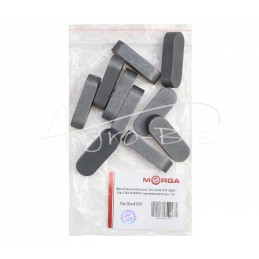 10 vnt - Prizminis raktas 16x10x43 DIN 6885 plienas C45 MORGA - 16x10x43M