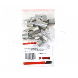 10 vnt - Varinis žiedinis antgalis, FI-10 mm, maks. 35 CuZn laidui, alavuotas Premium ELMOT - KO3510PEL