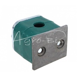 10 vnt - Vienas polipropileno laikiklis vamzdžiams ir kabeliams FI-10mm, komplektuojamas su šešiakampiais varžtais - RAP1X10MM