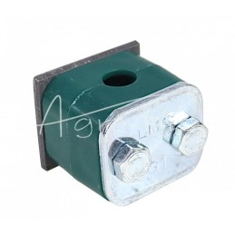 10 vnt - Vienas polipropileno laikiklis vamzdžiams ir kabeliams FI-10mm, komplektuojamas su šešiakampiais varžtais - RAP1X10MM