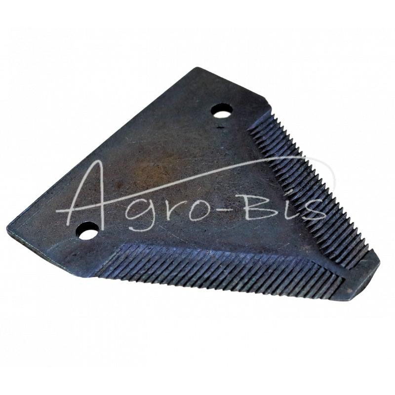 10 vnt - Dantytas peilis iš apačios S-82/2.8 76x82.5x2.8 FI-5.5 84429103 365 111 New Holland kombainas - S-82/2.8