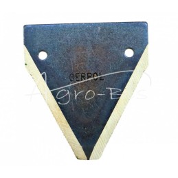 10 vnt - Dantytas peilis iš apačios S-82/2.8 76x82.5x2.8 FI-5.5 84429103 365 111 New Holland kombainas - S-82/2.8