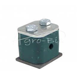 10 vnt - Vienas polipropileno laikiklis 6 mm skersmens vamzdžiams ir kabeliams, komplektuojamas su šešiakampiais varžtais - RBP0