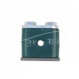 10 vnt - Vienas polipropileno laikiklis 6 mm skersmens vamzdžiams ir kabeliams, komplektuojamas su šešiakampiais varžtais - RBP0