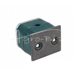 10 vnt - Vienas polipropileno laikiklis 6 mm skersmens vamzdžiams ir kabeliams, komplektuojamas su šešiakampiais varžtais - RBP0