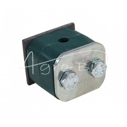 10 vnt - Vienas polipropileno laikiklis 6 mm skersmens vamzdžiams ir kabeliams, komplektuojamas su šešiakampiais varžtais - RBP0