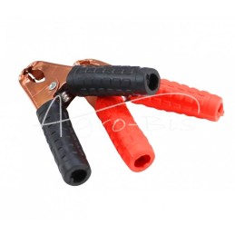 10 vnt - Raudonų ir juodų spaustukų rinkinys užvedimo kabeliams, lygintuvui, 100 mm - KZPR100