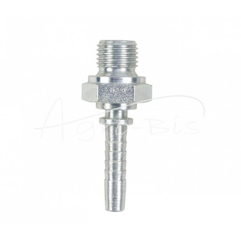 10 vnt - Hidraulinės jungties antgalis AGR DN06 1/4" BSP S14 Premium HYDRAL - AGRDN06G1/4H