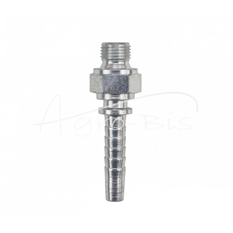 10 vnt - Hidraulinės jungties antgalis AGR DN06 1/8" BSP S12 Premium HYDRAL - AGRDN06G1/8H