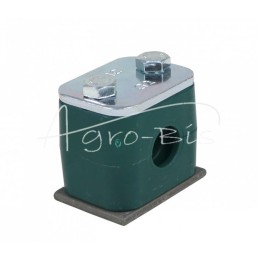 10 vnt - Vienas polipropileno laikiklis vamzdžiams ir kabeliams FI-14mm, komplektuojamas su šešiakampiais varžtais - RAP1X14MM