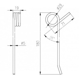 10 vnt - Claas savikrovės priekabos surinkimo dantys - 9317041