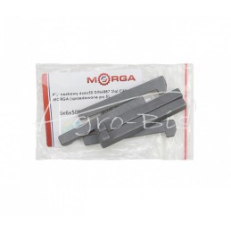 10 vnt - Pleištas antgaliui 6x6x50 DIN6887, plienas C45, MORGA , - 6x6x50NM