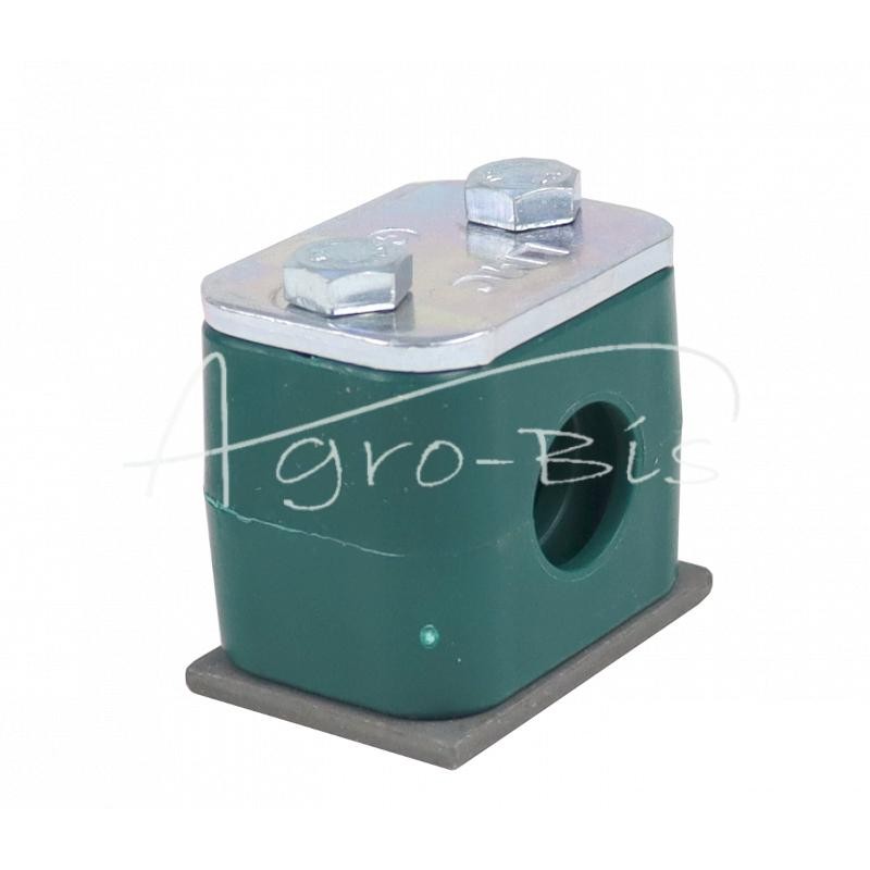 10 vnt - Vienas polipropileno laikiklis vamzdžiams ir kabeliams FI-16mm, komplektuojamas su šešiakampiais varžtais - RAP1X16MM