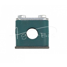 10 vnt - Vienas polipropileno laikiklis vamzdžiams ir kabeliams FI-15mm, komplektuojamas su šešiakampiais varžtais - RAP1X15MM