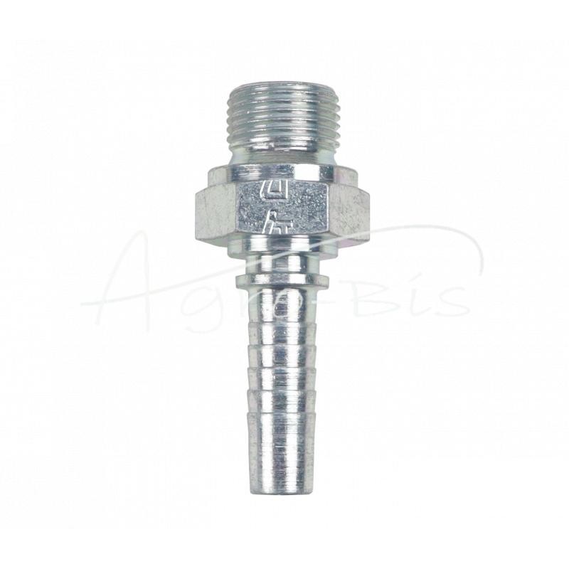 10 vnt - Hidraulinės jungties antgalis AGR DN10 3/8" BSP S17 Premium HYDRAL - AGRDN10G3/8H