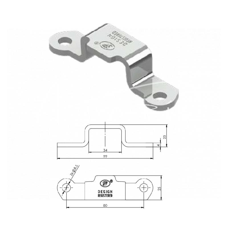 10 vnt - Šoninis tvirtinimas - Z-09A