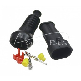 10 vnt - AMP superseal jungtis, 2 dalių - Premium ELMOT hermetiškas lizdas - ZS2GPEL