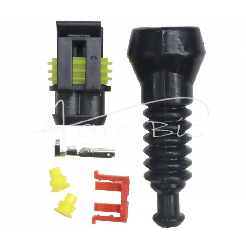 10 vnt - AMP superseal jungtis, 2 dalių - aukščiausios kokybės ELMOT hermetiškas kištukas - ZS2WPEL