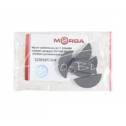 10 vnt - „Woodruff“ raktas 6x11 DIN6888 sankabos šakė 2521245 C45 plienas MORGA . - SZWS6X28M