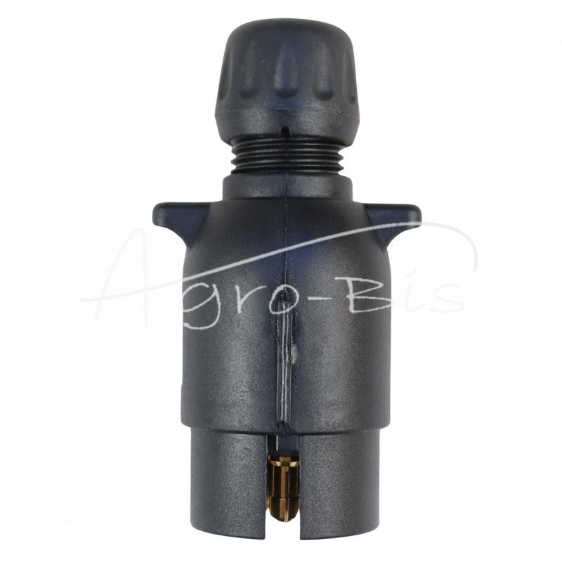 10 vnt - 7 kontaktų plastikinis susuktas elektros kištukas - W7PL