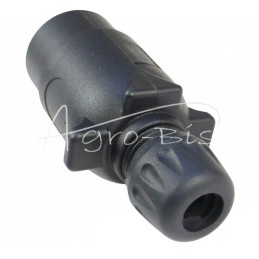 10 vnt - 7 kontaktų plastikinis susuktas elektros kištukas - W7PL