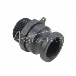 10 vnt - „Camlock“ jungties kištukas, F tipo, polipropilenas, PP, 1 1/2" x 38 mm, PZL HYDRAL - ZCPF38H