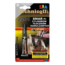 10 vnt - Aukštos temperatūros stabdžių stūmoklių tepalas 100 % PTFE -40 °C iki + 200 °C 6 ml M-799 Technicqll - M799