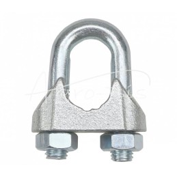 10 vnt - Plieno virvės spaustukas 19/20 mm - ZLS-20